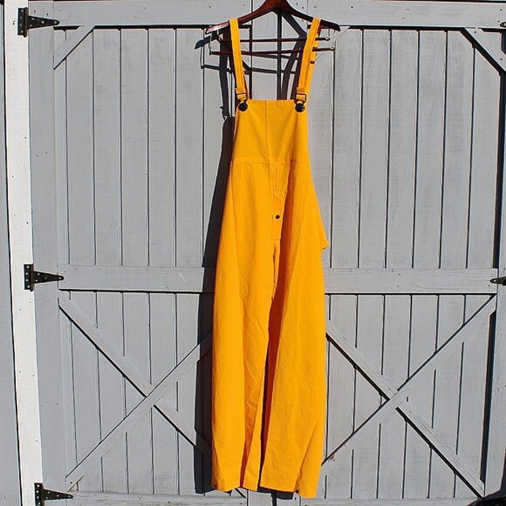 Yellow Waterproof Work Overalls 5XL Master Gear – Utilitycore Rainwear